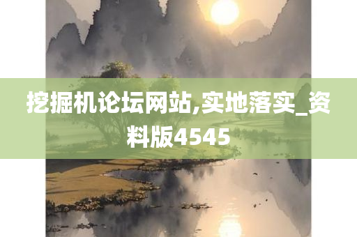 挖掘机论坛网站,实地落实_资料版4545