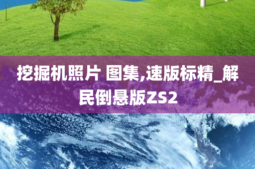 挖掘机照片 图集,速版标精_解民倒悬版ZS2