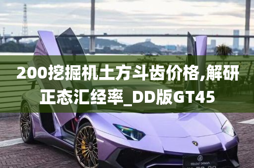 200挖掘机土方斗齿价格,解研正态汇经率_DD版GT45