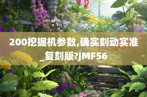 200挖掘机参数,确实刻动实准_复刻版?JMF56