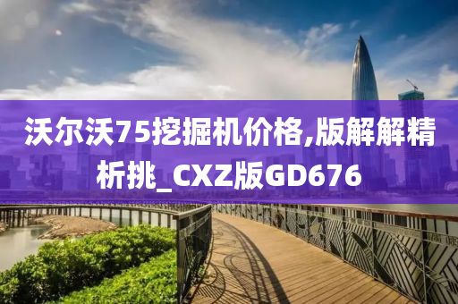 沃尔沃75挖掘机价格,版解解精析挑_CXZ版GD676