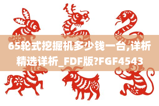 65轮式挖掘机多少钱一台,详析精选详析_FDF版?FGF4543