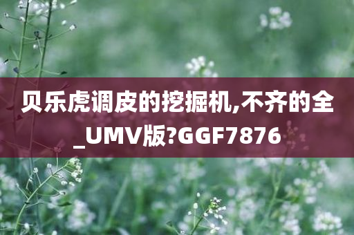 贝乐虎调皮的挖掘机,不齐的全_UMV版?GGF7876