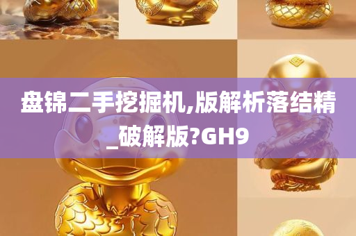 盘锦二手挖掘机,版解析落结精_破解版?GH9