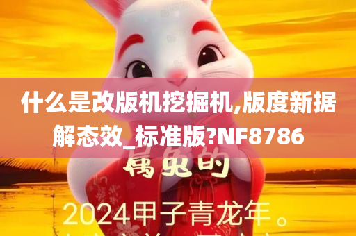 什么是改版机挖掘机,版度新据解态效_标准版?NF8786