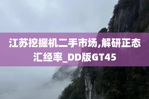 江苏挖掘机二手市场,解研正态汇经率_DD版GT45