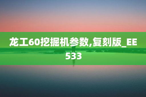 龙工60挖掘机参数,复刻版_EE533