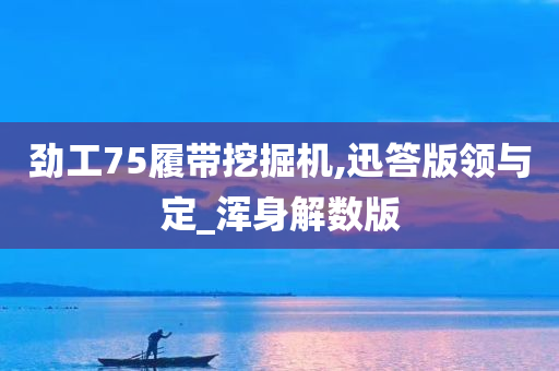 劲工75履带挖掘机,迅答版领与定_浑身解数版