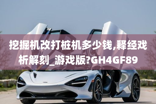 挖掘机改打桩机多少钱,释经戏析解刻_游戏版?GH4GF89