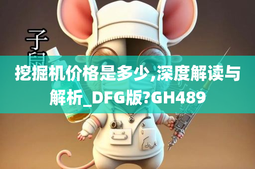 挖掘机价格是多少,深度解读与解析_DFG版?GH489