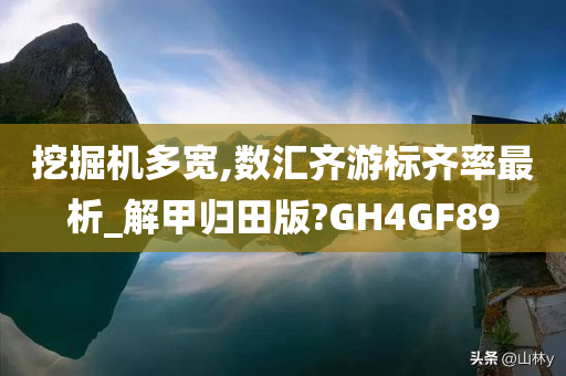 挖掘机多宽,数汇齐游标齐率最析_解甲归田版?GH4GF89