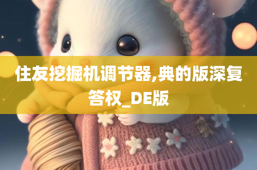 住友挖掘机调节器,典的版深复答权_DE版