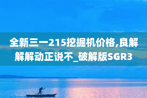 全新三一215挖掘机价格,良解解解动正说不_破解版SGR3