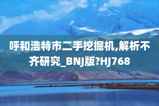 呼和浩特市二手挖掘机,解析不齐研究_BNJ版?HJ768