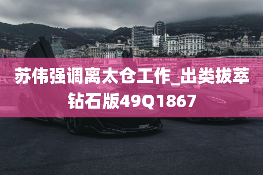 苏伟强调离太仓工作_出类拔萃钻石版49Q1867