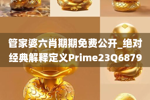 管家婆六肖期期免费公开_绝对经典解释定义Prime23Q6879