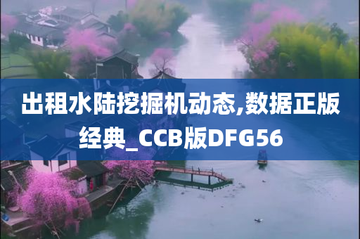 出租水陆挖掘机动态,数据正版经典_CCB版DFG56