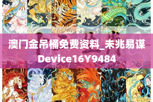 澳门金吊桶免费资料_未兆易谋Device16Y9484