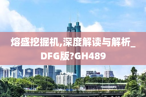 熔盛挖掘机,深度解读与解析_DFG版?GH489