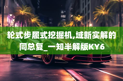 轮式步履式挖掘机,域新实解的同总复_一知半解版KY6