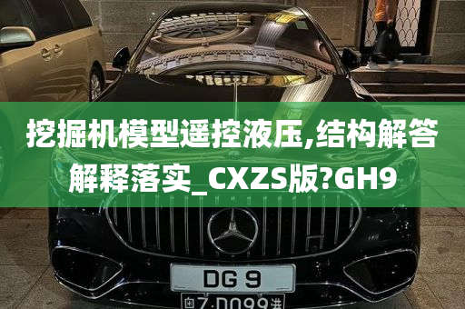 挖掘机模型遥控液压,结构解答解释落实_CXZS版?GH9