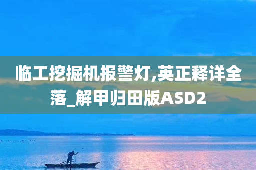 临工挖掘机报警灯,英正释详全落_解甲归田版ASD2