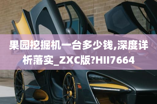 果园挖掘机一台多少钱,深度详析落实_ZXC版?HII7664