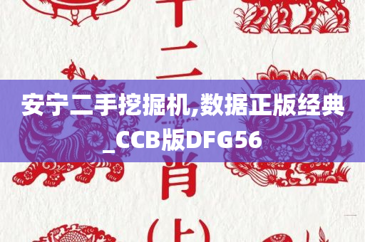 安宁二手挖掘机,数据正版经典_CCB版DFG56