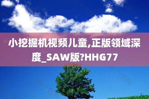 小挖掘机视频儿童,正版领域深度_SAW版?HHG77