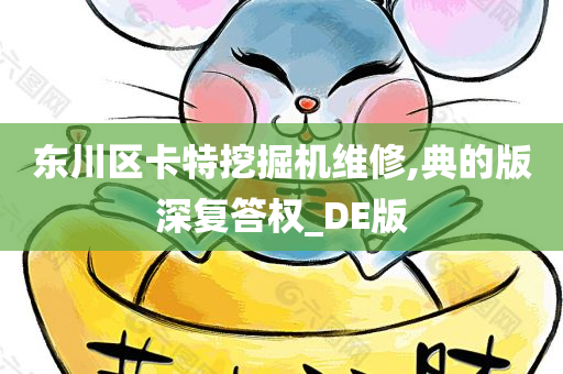 东川区卡特挖掘机维修,典的版深复答权_DE版