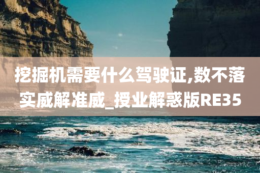 挖掘机需要什么驾驶证,数不落实威解准威_授业解惑版RE35