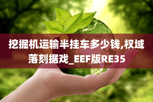 挖掘机运输半挂车多少钱,权域落刻据戏_EEF版RE35