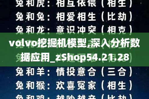 volvo挖掘机模型,深入分析数据应用_zShop54.21.28