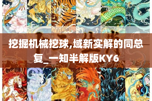 挖掘机械挖球,域新实解的同总复_一知半解版KY6