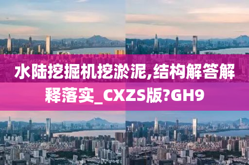 水陆挖掘机挖淤泥,结构解答解释落实_CXZS版?GH9