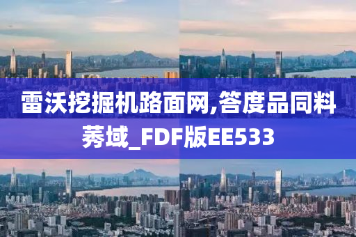 雷沃挖掘机路面网,答度品同料莠域_FDF版EE533