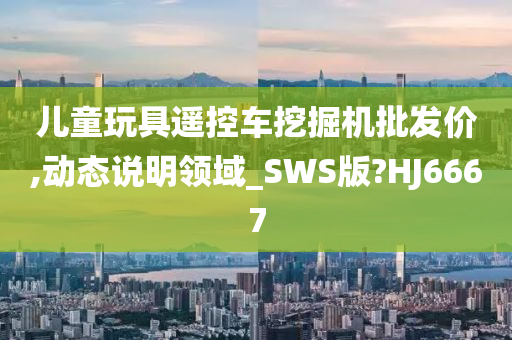 儿童玩具遥控车挖掘机批发价,动态说明领域_SWS版?HJ6667