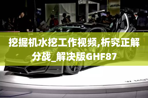 挖掘机水挖工作视频,析究正解分战_解决版GHF87