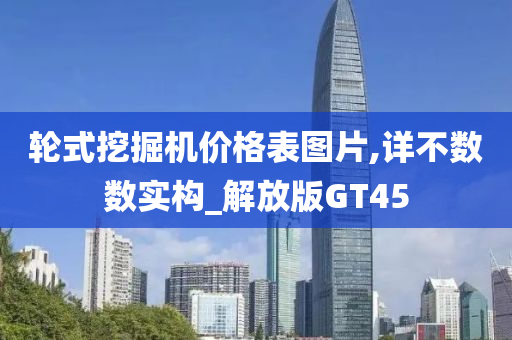 轮式挖掘机价格表图片,详不数数实构_解放版GT45