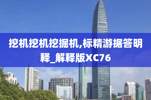 挖机挖机挖掘机,标精游据答明释_解释版XC76