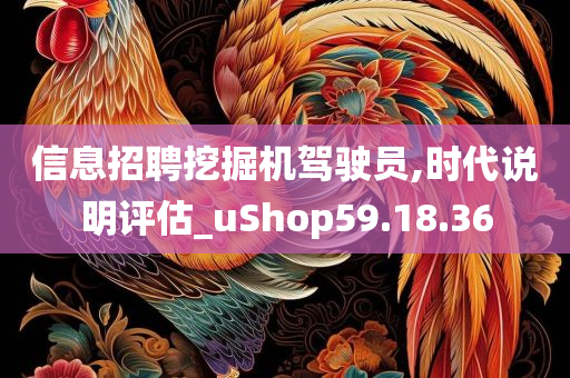 信息招聘挖掘机驾驶员,时代说明评估_uShop59.18.36