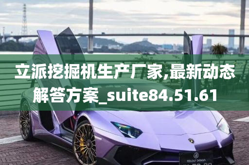 立派挖掘机生产厂家,最新动态解答方案_suite84.51.61