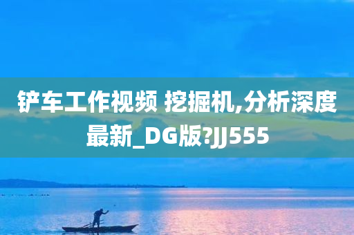 铲车工作视频 挖掘机,分析深度最新_DG版?JJ555