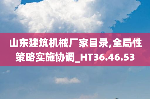 山东建筑机械厂家目录,全局性策略实施协调_HT36.46.53