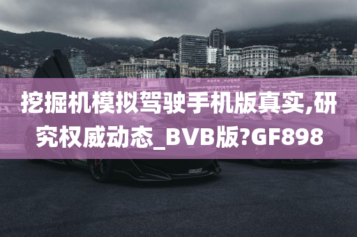 挖掘机模拟驾驶手机版真实,研究权威动态_BVB版?GF898