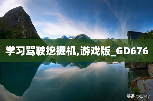 学习驾驶挖掘机,游戏版_GD676