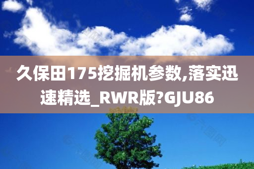 久保田175挖掘机参数,落实迅速精选_RWR版?GJU86