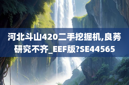 河北斗山420二手挖掘机,良莠研究不齐_EEF版?SE44565