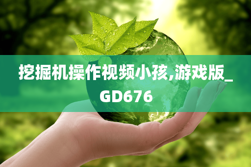 挖掘机操作视频小孩,游戏版_GD676