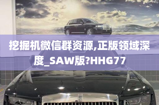 挖掘机微信群资源,正版领域深度_SAW版?HHG77